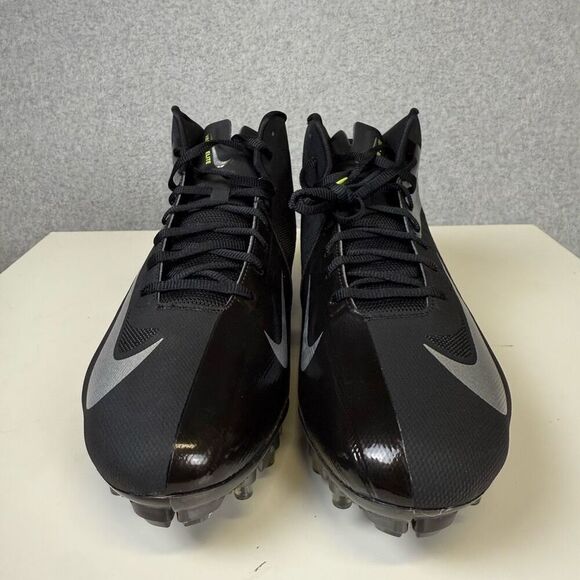 Nike Mens Size 14.5 Hyperfuse Vapor Carbon Elite Black Football Cleats Shoes - Picture 7 of 11